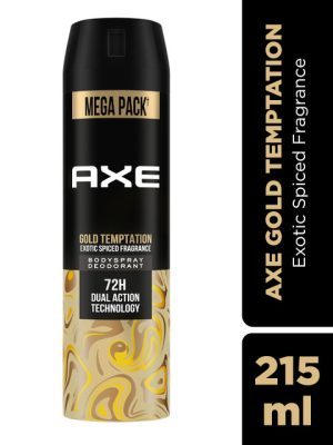 AXE Men Gold Temptation Long-Lasting Deodorant Body Spray - 137.6g (215ml)