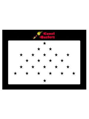 Comet Busters 24 Pcs Reusable Star-Shaped Bindis - Black
