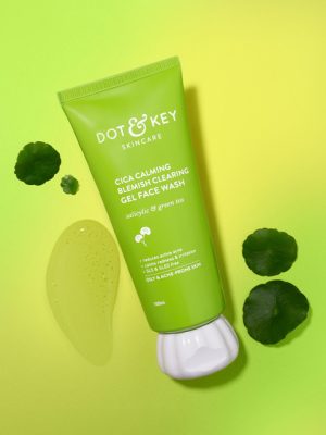 DOT & KEY Cica Anti-Acne Facewash with 2% Salicylic & Green Tea- Cleanses Pores - 100ml
