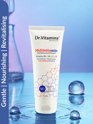 Dr. Vitamins Face Wash with Vitamin C, B5 & Niacinamide - Gentle Hydrating Cleanser 100 ml