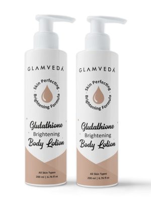 GLAMVEDA Set Of 2 Glutathione Brightening Body Lotion - 200 ml Each