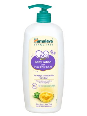 Himalaya Baby Lotion with Pure Cow Ghee & Aloe Vera for Sensitive Skin - 700 ml