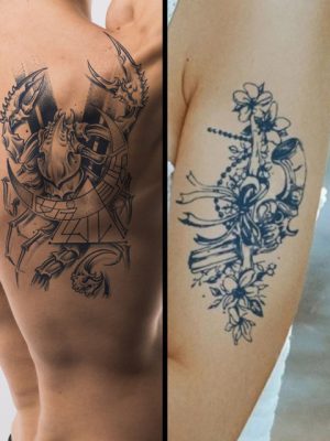 LICK Matte Finish Realistic Semi Temporary Body Tattoo Combo