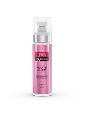 Livon Style Pro Keratin Hair Serum For 10X Stronger Hair With Keratin & Biotin 100ml