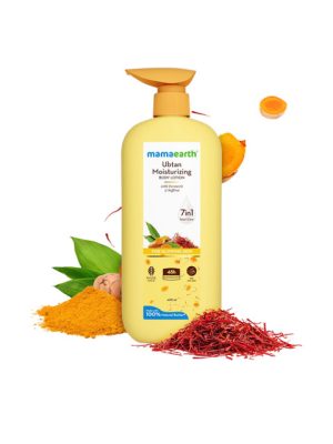 Mamaearth Ubtan Moisturizing Body Lotion with Turmeric & Saffron - 400 ml