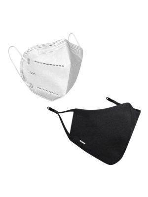 MASQ Unisex Pack Of 2 4 Layered Protection Anti Pollution Disposable Outdoor Masks