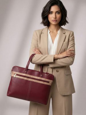 Mast & Harbour Unisex Textured Laptop Bag