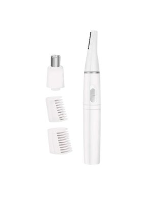 PAINLESS 2 In 1 Nose & Ear Hair Trimmer- White