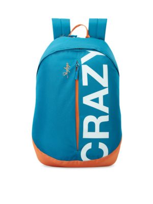 Skybags Unisex Blue & White Typography Backpack