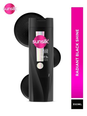 Sunsilk Radiant Black Shine Shampoo - 350 ml