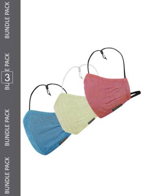 VASTRAMAY Set Of 3 Reusable Adjustable 3-Ply Outdoor Masks